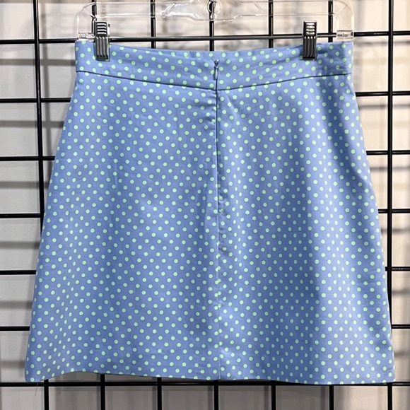 NWT ZARA Polka Dot Slit Front Mini Skirt Size Medium - Picture 3 of 14